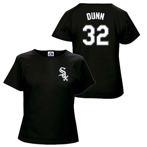 Chicago White Sox Adam Dunn Ladies Name and Number T-Shirt