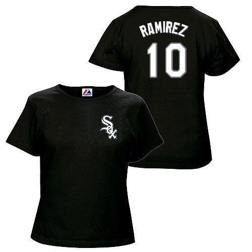 Chicago White Sox Alexei Ramirez Ladies Name and Number T-Shirt