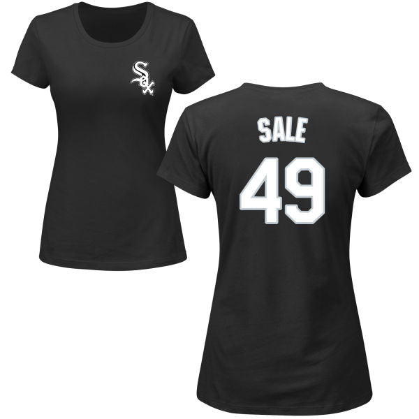 Chicago White Sox Chris Sale Women's Name and Number T-Shirt