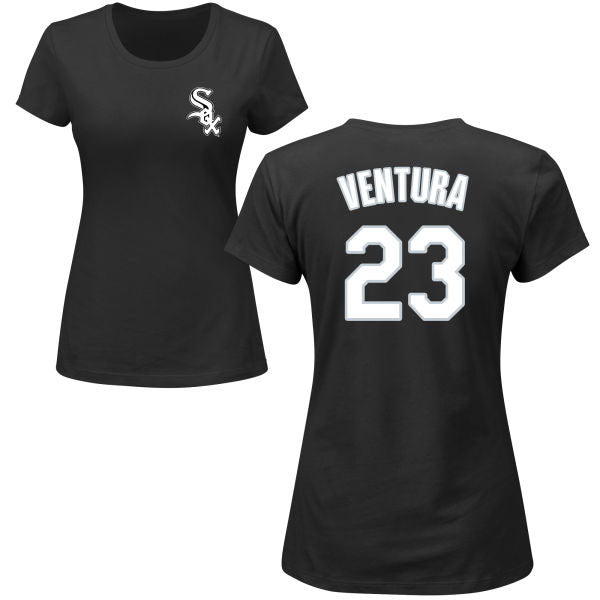 Chicago White Sox Robin Ventura Ladies Name and Number T-Shirt