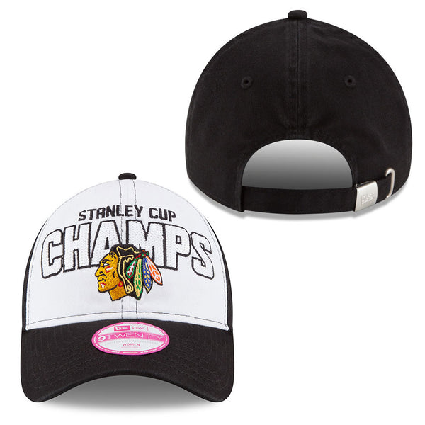 Chicago Blackhawks Ladies Sequin Stanley Cup Champs Adjustable Cap