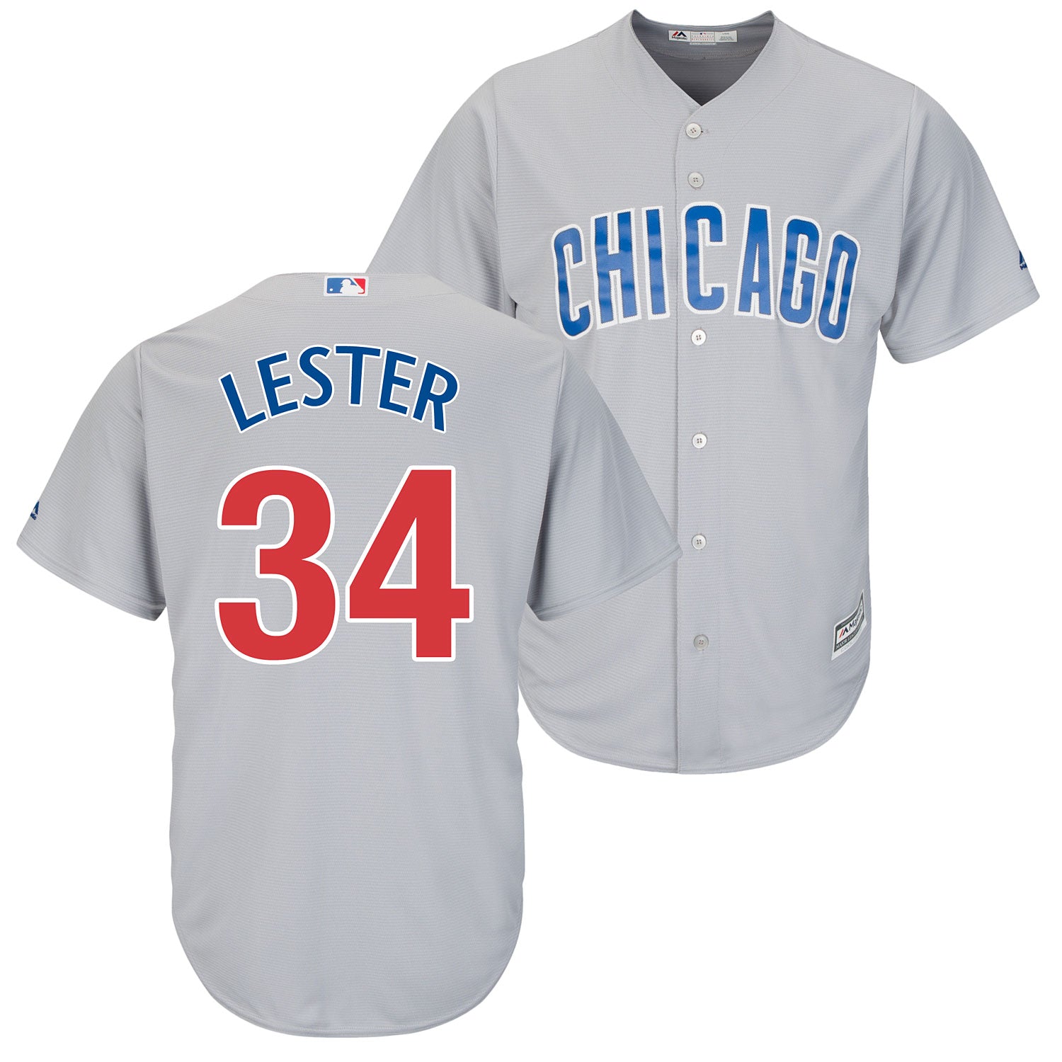 Chicago Cubs Jon Lester Road Cool Base Replica Jersey