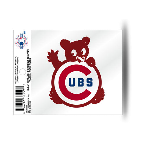Chicago Cubs Wavy Logo Static Cling