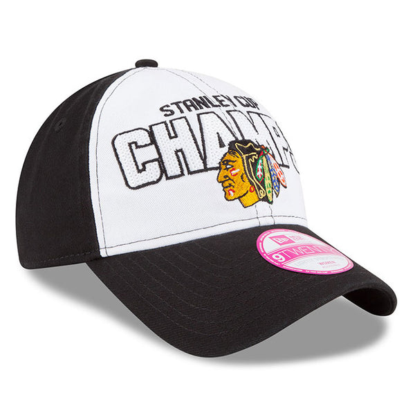 Chicago Blackhawks Ladies Sequin Stanley Cup Champs Adjustable Cap