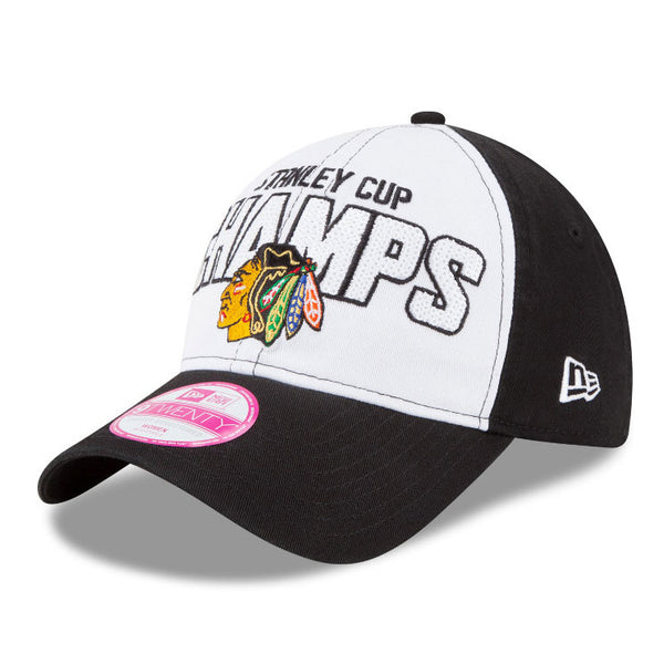 Chicago Blackhawks Ladies Sequin Stanley Cup Champs Adjustable Cap