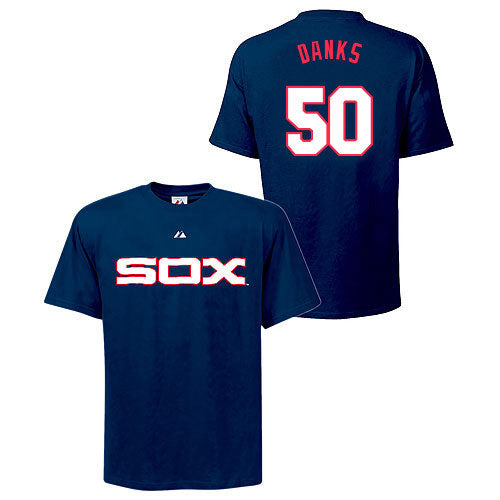 Chicago White Sox John Danks Cooperstown Name and Number T-Shirt
