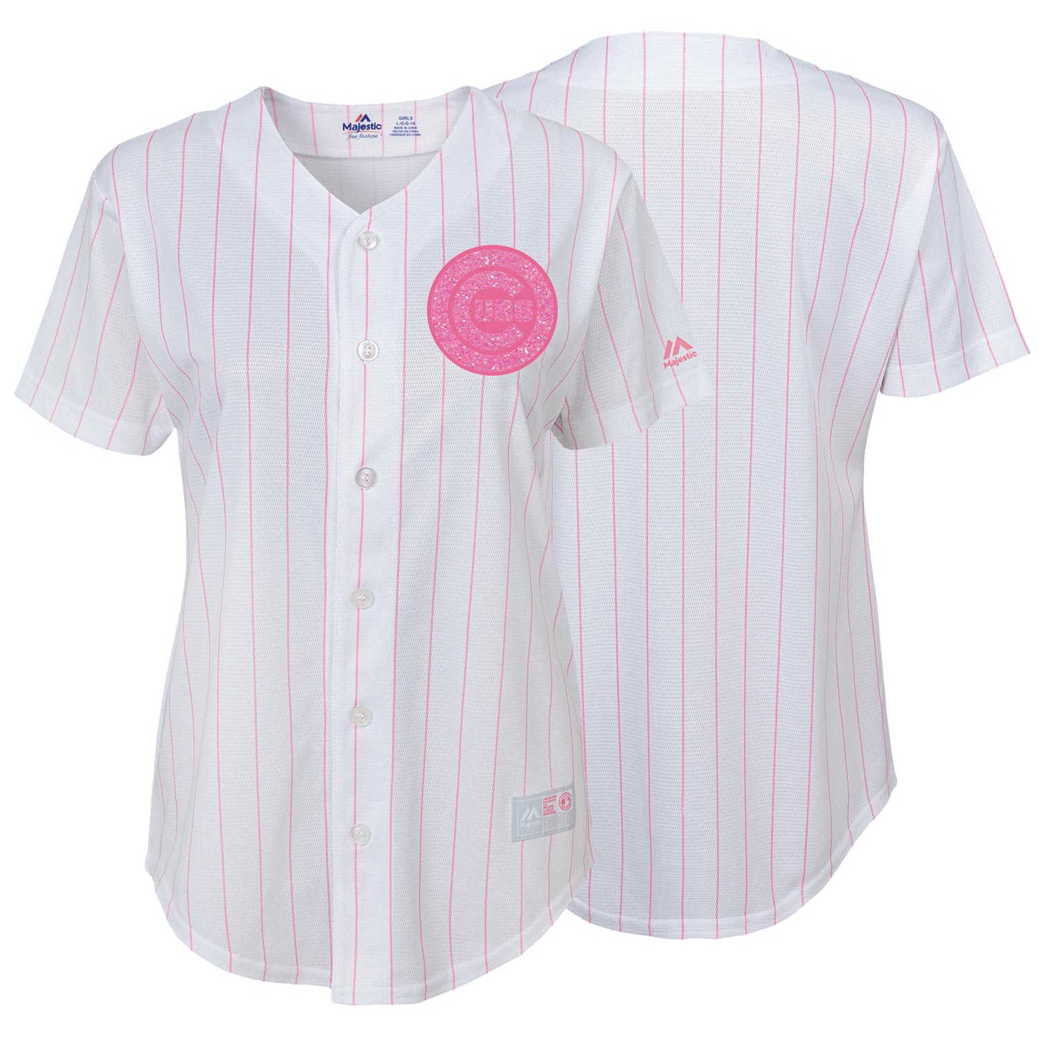 Child Girls Chicago White Sox Replica Pink Home Fashion Jersey