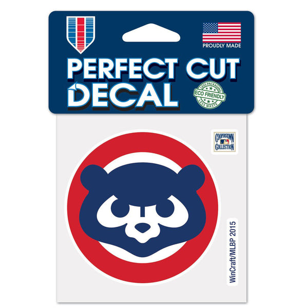 Chicago Cubs Throwback 4" x 4" Die-Cut Decal