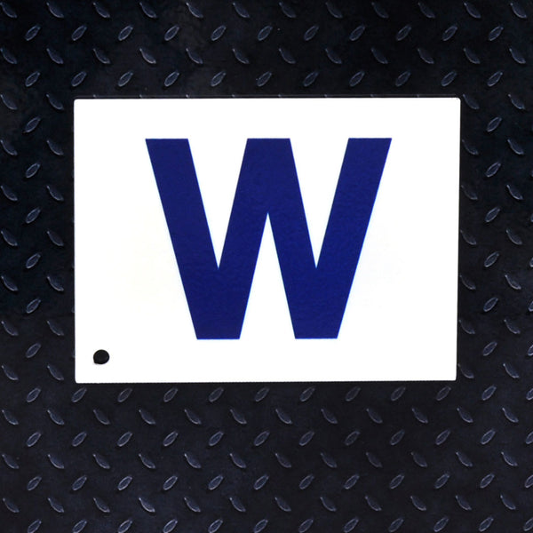 Chicago Cubs W Flag Logo Steel Magnet
