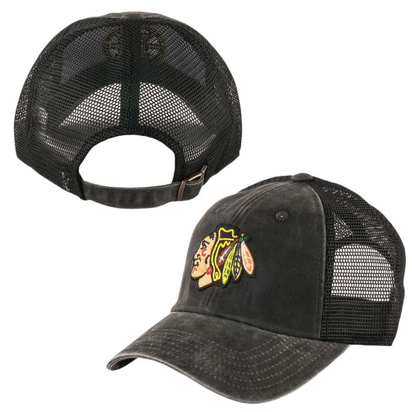 Chicago Blackhawks Raglan Bones Adjustable Cap