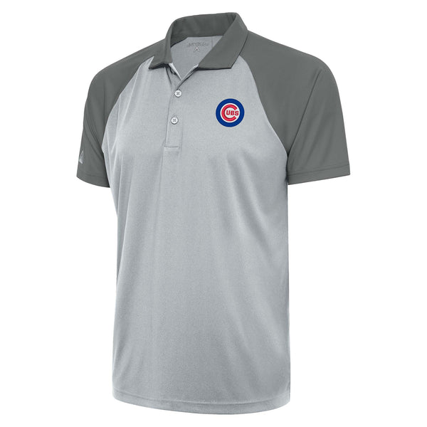 Chicago Cubs Grey Bullseye Nova Polo