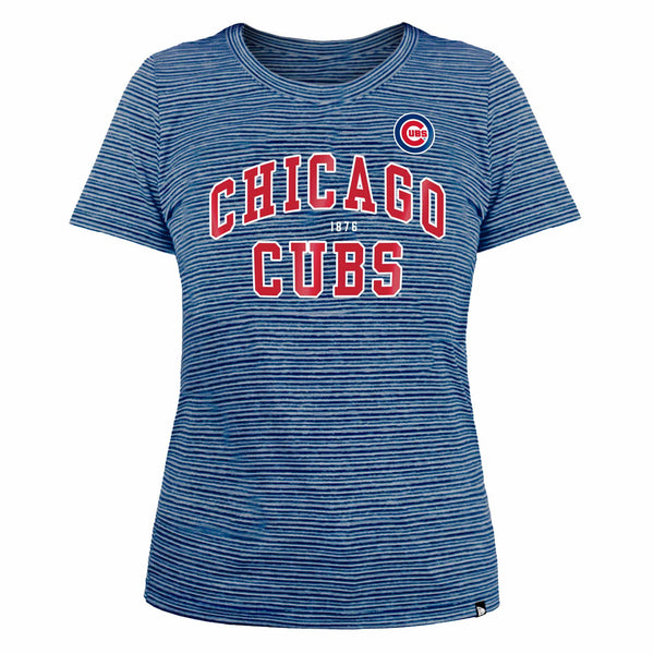 Chicago Cubs Ladies Bullseye Block Crew T-Shirt
