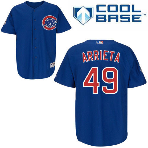 Chicago Cubs Jake Arrieta Authentic Alternate Cool Base Jersey