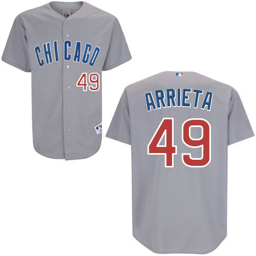 Chicago Cubs Jake Arrieta Authentic Road Jersey