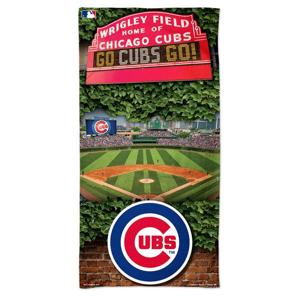 Chicago Cubs Wrigley Field Beach Towel