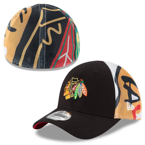 Chicago Blackhawks Kids Logo Wrapped 39THIRTY Flex Fit Cap