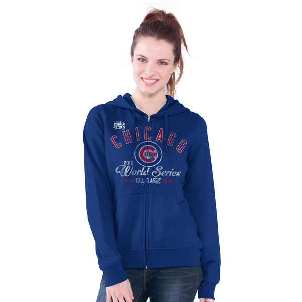 Chicago Cubs Ladies 2016 World Series Full-Zip Hooded Sweatshirt