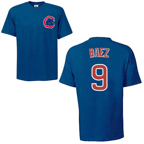 Chicago Cubs Javier Baez Youth Name and Number T-Shirt