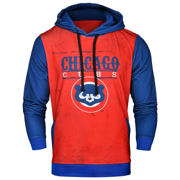 Chicago Cubs Retro Logo Polyester Hooded Sweatshirt