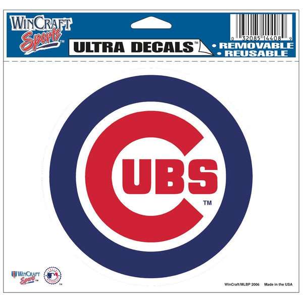 Chicago Cubs 5" x 6" Inside Window Decal