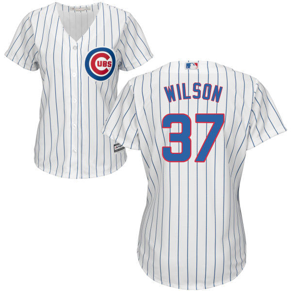 Chicago Cubs Justin Wilson Women's Home Cool Base Replica Jersey