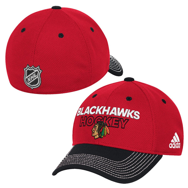 Chicago Blackhawks adidas Locker Room Flex Fit Cap