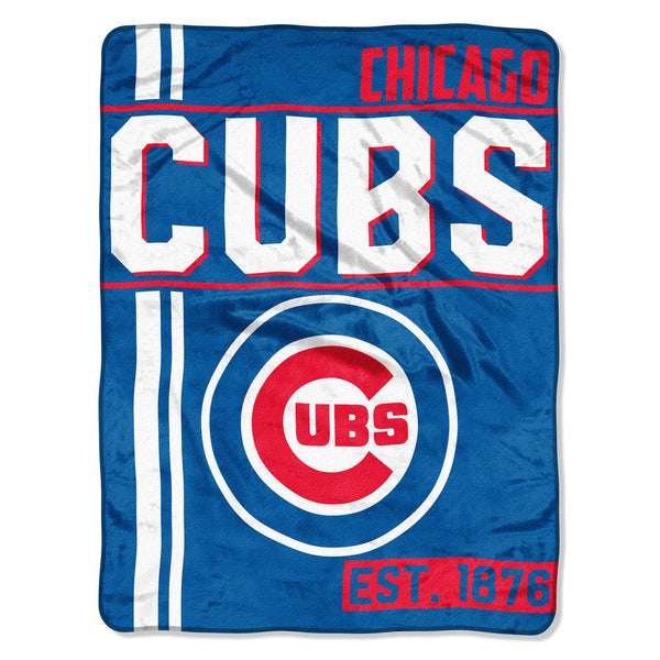Chicago Cubs Walk Off Micro Raschel Throw Blanket