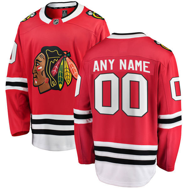 Chicago Blackhawks Customized Home Breakaway Jersey w/ Authentic Lettering
