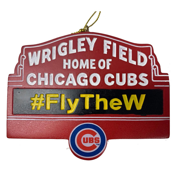 Chicago Cubs Wrigley Field Marquee Sign Ornament