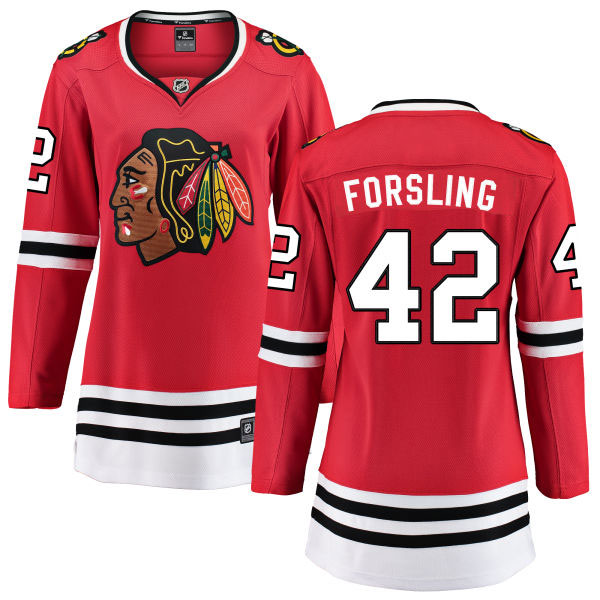 Chicago Blackhawks Gustav Forsling Ladies Home Breakaway Jersey w/ Authentic Lettering