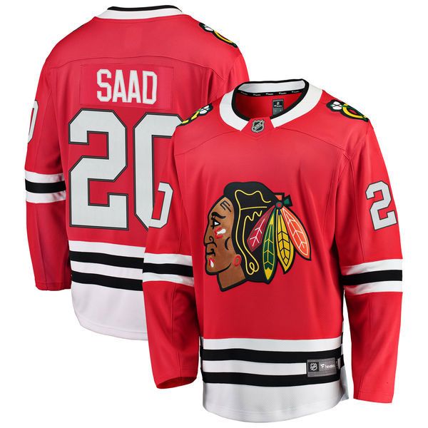 Chicago Blackhawks Brandon Saad Home Breakaway Jersey w/ Authentic Lettering