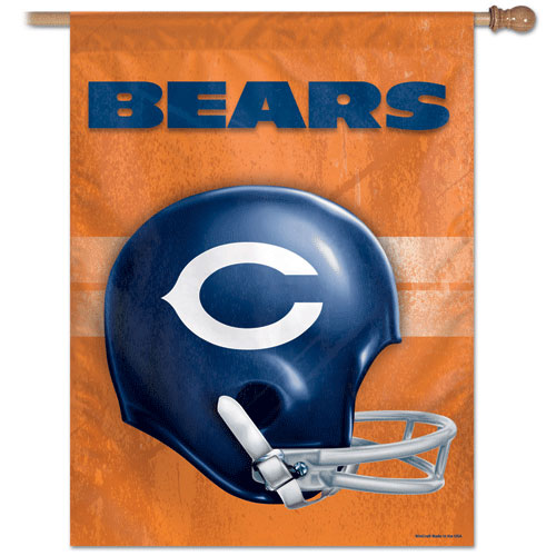 Chicago Bears Retro Helmet 27" x 37" Banner Flag