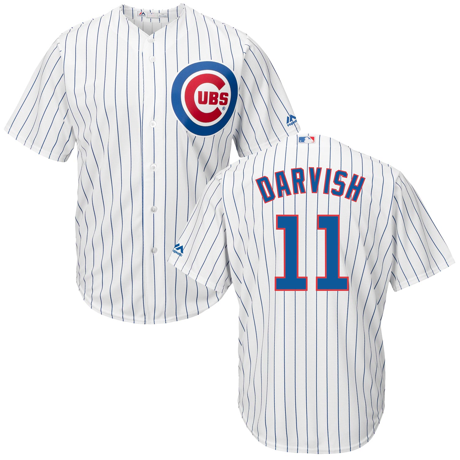 Youth Majestic Chicago Cubs Customized Replica White Home Cool Base MLB  Jersey