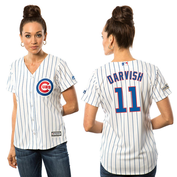 Chicago Cubs Yu Darvish Ladies Home Cool Base Replica Jersey