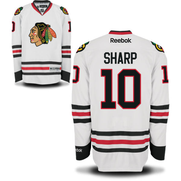 Patrick Sharp Chicago Blackhawks NHL Winter Classic Hockey Jersey Fight  Strap L