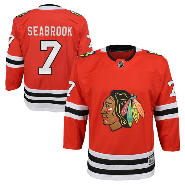 Chicago Blackhawks Brent Seabrook Youth Red Premier Jersey w/ Authentic Lettering
