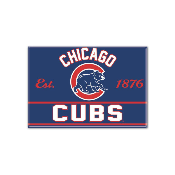 Chicago Cubs Walking Bear Established Rectangle Magnet