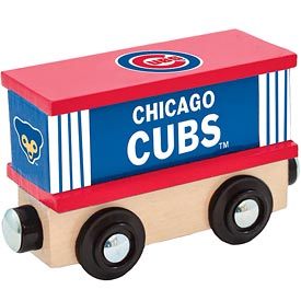 Chicago Cubs Real Wood Box Car Train
