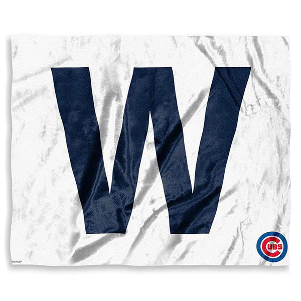Chicago Cubs W Flag Silk Touch Throw Blanket