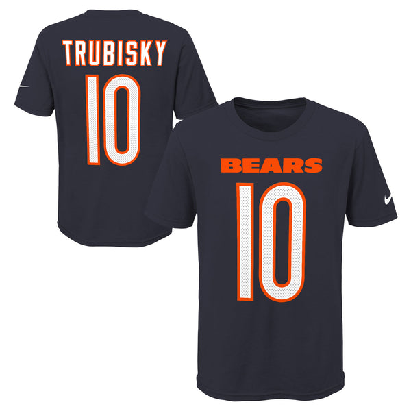 Mitchell Trubisky Youth Player Name and Number T-shirt