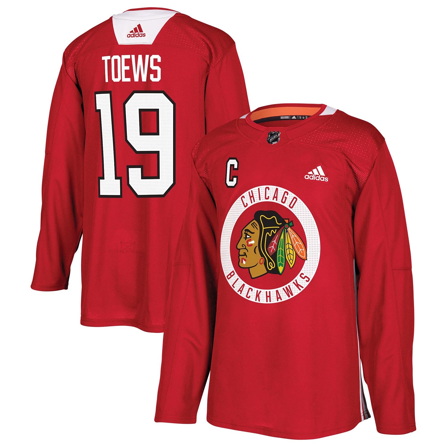 Jonathan Toews Chicago Blackhawks adidas Practice Player Jersey - Main Image