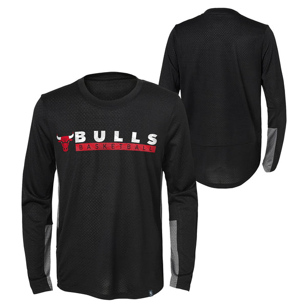 Chicago Bulls Youth Covert Long Sleeve Performance Tee