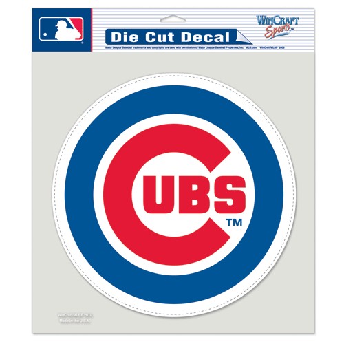 Chicago Cubs 8 x 8 Bullseye Logo Die-Cut Decal