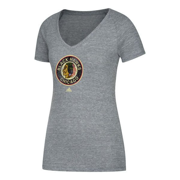 Chicago Blackhawks Women's Tri Blend Heritage T-Shirt
