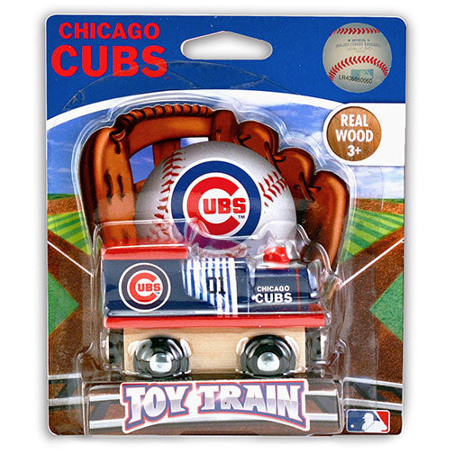 Chicago Cubs Wooden Train